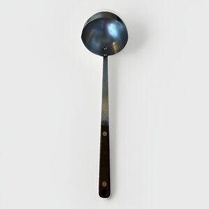 Vintage Flint Arrowhead Stainless Steel Black Handle Ladle Utensil